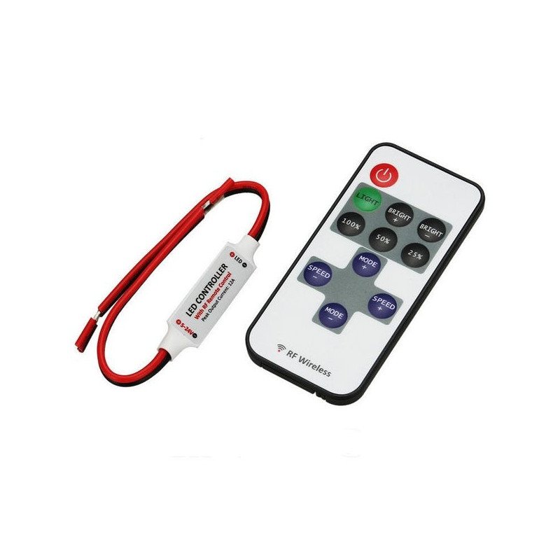 Mini RADIOFREQUENZ-Controller einfarbiger LED-Streifen 12V