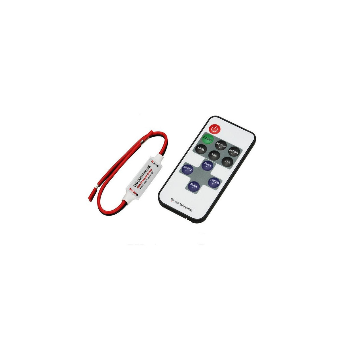 Mini-Controller with RF Remote Control for 12V LED Strips