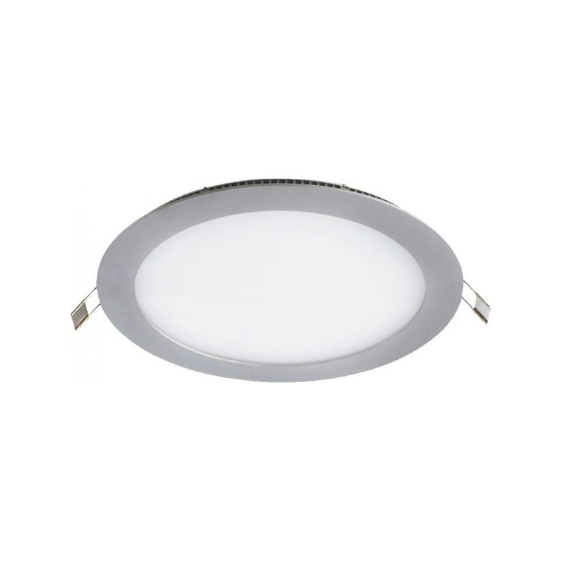 Downlight panel 18W redondo PLATA