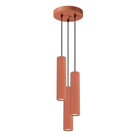 Pendant lamp KARBON 3P red...