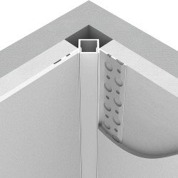 Recessed Aluminum Corner LED strip Profile