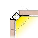 diseño Perfil de Aluminio para Esquina Empotrable