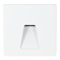 Balise LED Extérieure 3W Encastrable Murale Carré Trapèze Blanc