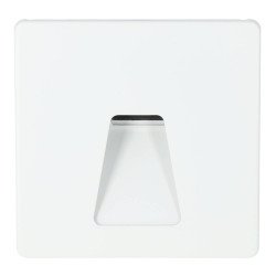Balise LED Extérieure 3W Encastrable Murale Carré Trapèze Blanc