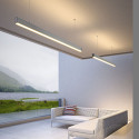 Perfil Colgante de Aluminio Rectangular 2 m para Tiras LED hasta 23 mm