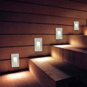 LED-Außenwandleuchte 3W Vertikal Einbaubar 57x103mm