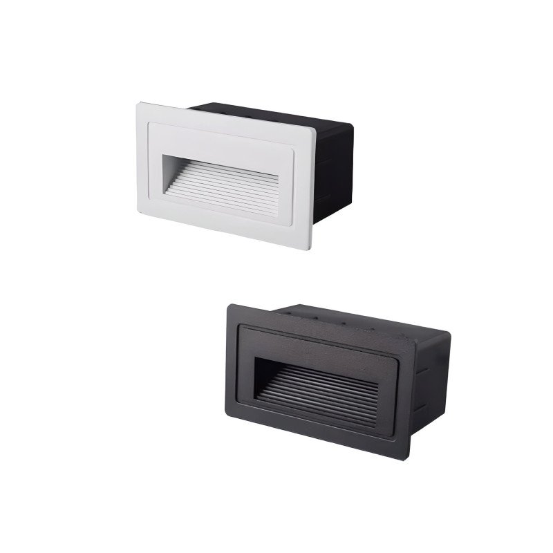 LED-Außenwandleuchte 3W Horizontal Einbaubar