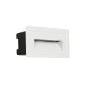 Baliza LED Exterior 3W Empotrable Horizontal blanca