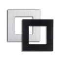 Brushed Aluminium Frame 1 Gang