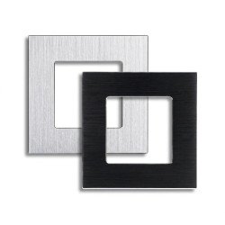 Brushed Aluminium Frame 1 Gang