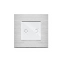 Cornice in Alluminio Spazzolato per Meccanismo di 1 Element Serie Crystal