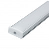 Perfil rectangular aluminio tira led 1 m