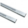 Carril focos led color plata 2 metros ensamblable