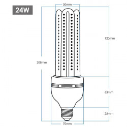 Corn Bulb - 24W, 360º