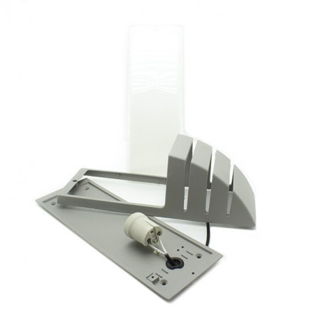 E27 CURVE WALL LAMP grey