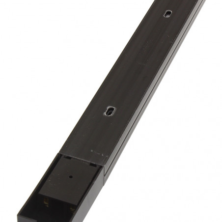 Pista lâmpadas LED PVC preto