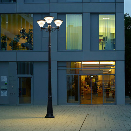 Lampadaire solaire 3 têtes 260CM