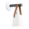 E27 leather wall lamp