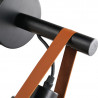 E27 leather wall lamp