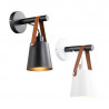 E27 leather wall lamp