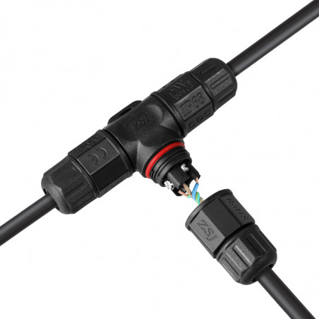 Conector "T "estanco 3x1.5mm² IP68