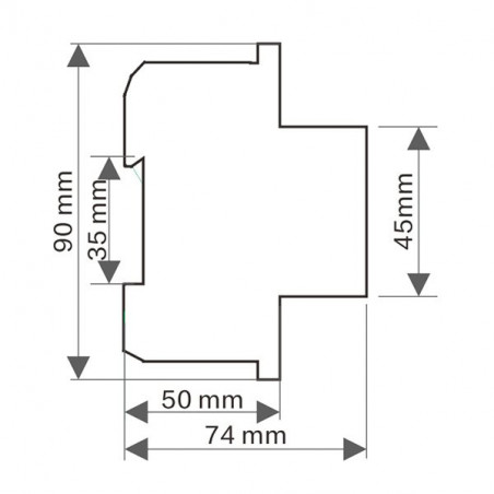 Interruptor diferencial 2P 300mA 6kA