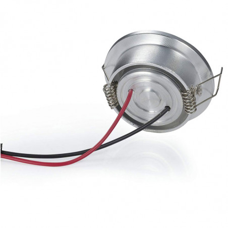 Downlight led mini 3W 12V/24V cor prata