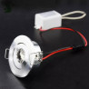Downlight led mini 3W 12V/24V cor prata