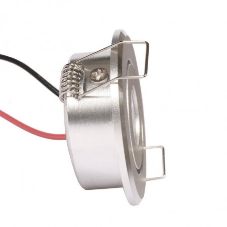 Downlight led mini 3W 12/24V colore argento