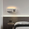 Applique LED 7+3W avec USB gauche