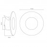 Downlight LED mini 1W silber