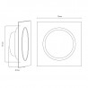 Downlight LED 3W Square PC Serie