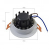 LED Downlight - White Frame, 3W