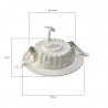 Downlight Led 7W bianco grandangolare