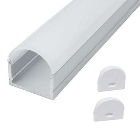 Profile for LED Strips - Rectangular, Aluminium, 20 x 21 x 2000mm