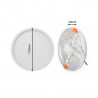 Pannello downlight taglio regolabile rotondo da 15W