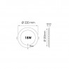 Downlight - Round 18W Panel ECO