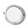 Downlight Led 12W gran angular marco plata