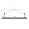 Perfil flexible aluminio tira LED  2 m