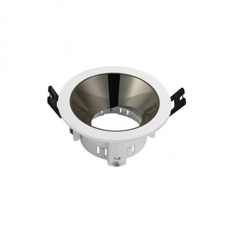 Base redonda cromada orientable para bombilla dicroica serie PC