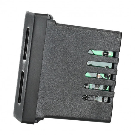 Base modular USB empotrable doble