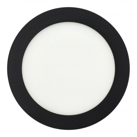 Pannello downlight 12W rotondo NERO