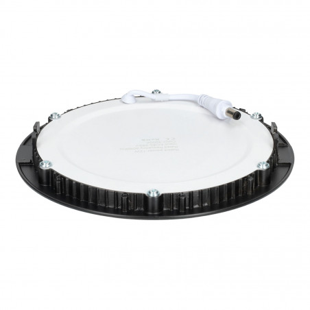 Downlight - BLACK Round 12W Panel