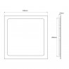 Pannello downlight 24W al quadrato