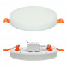 15W Adjustable rimless panel - round