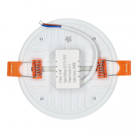 15W Adjustable rimless panel - round