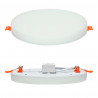 22W Adjustable rimless panel - round