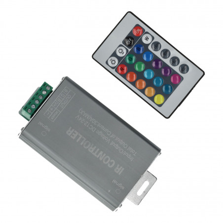 Controller with Remote Control for RGB LED Strips - 30A