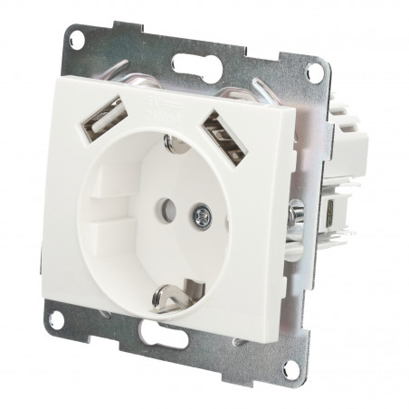 Schuko-Steckerbasis mit...