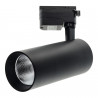 Foco carril led 30W orientable negro